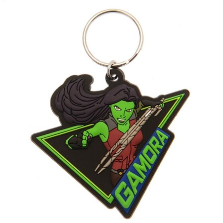 Guardians Of The Galaxy Gamora Nyckelring One Size Svart/Grön/Röd