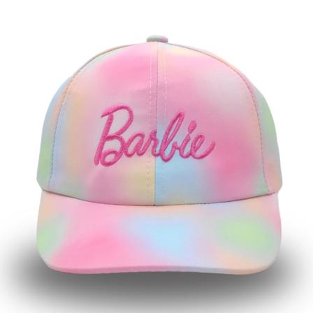 Ny regnbåge för barn Barbie Girl Cap Rosa färgglad broderi Brevhatt Casual Fashion Cap rainbow rose s (54-56cm) middle school children