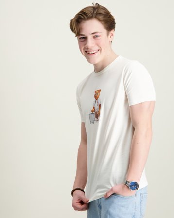 Baron Filou T-Shirt Vit T-shirts Kille - Kids Brand Store