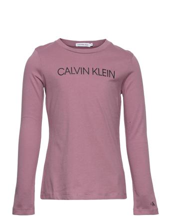 Institutional Logo Ls T-Shirt Purple Calvin Klein