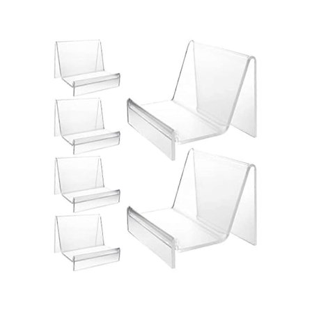 6 Pakke Veske Display Stativ Akryl, Klar Akryl Lommebok Display Stativ Veske Smykkestativ for Smykker