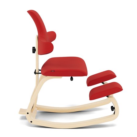 Varier Furniture Thatsit - Red Polyester - Natural base