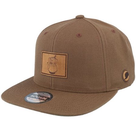 Moomin - Brun snapback Keps - "Little My Engraved Patch Tan Brown Snapback " @ Hatstore