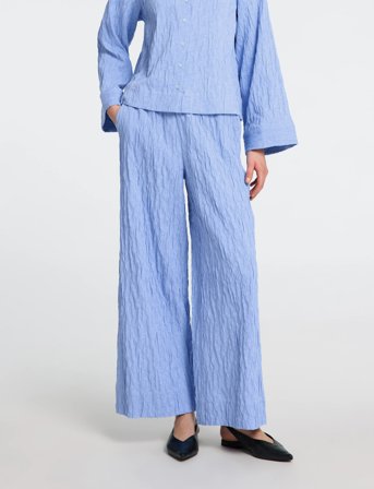 Selected Slfcoria Hw Wide Pant B - Blue - 44