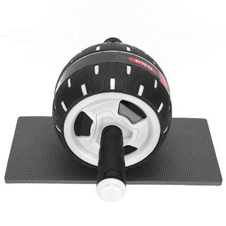 Abdominal Fitness Roller til Hjemmet - Slidstærkt Udstyr til Abdominal Øvelser (Sort Hvid)