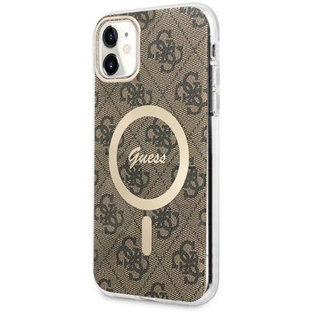 Guess GUHMN61H4STW iPhone 11 6,1" brun/brun hardcase 4G MagSafe