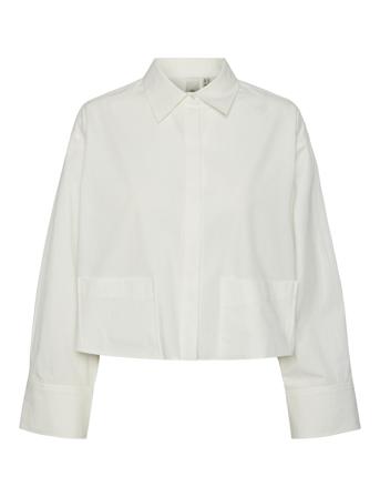 Yaslee Ls Short Shirt - Ex White YAS