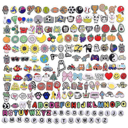 100 stk Sko-Smykker Kompatibel med Croc Bubble Slides Sandaler Clogs Smykker