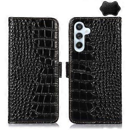 Krokodille Topplag Kuskinn Lær Telefondeksel