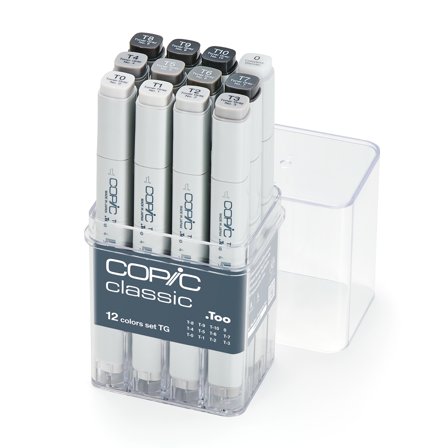 Copic Classic sæt 12 stk Toner Gray