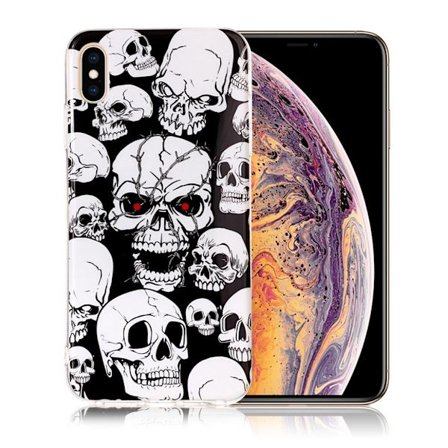 Noctilucent IMD fleksibelt etui til iPhone XS Max 6,5 tommer - Seje Kranier