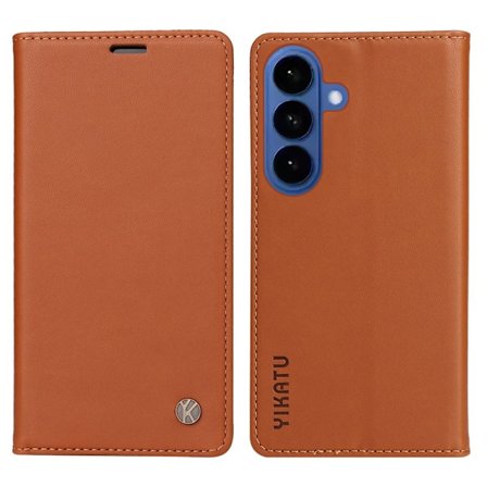 YIKATU Mobilskal till Samsung Galaxy S26 / S26 Pro KonstLäder - Brun