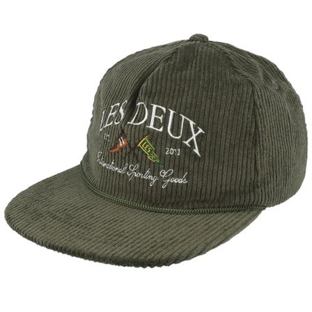 Les Deux - Grön snapback Keps - Ivy League Corduroy Cap Duffel Bag Strapback @ Hatstore