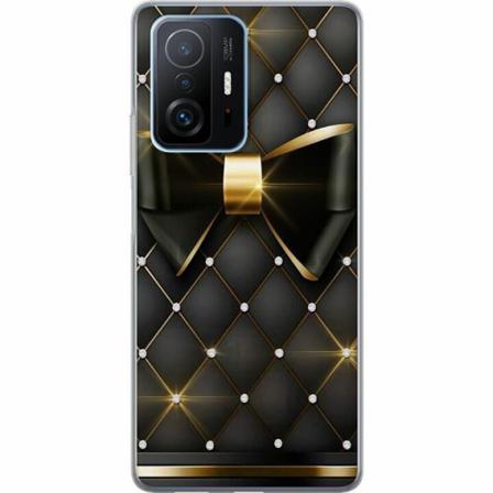 Xiaomi 11t Pro Genomskinligt Skal Gyllene Rosett