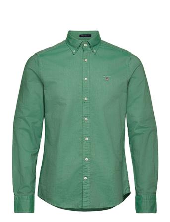 Slim Oxford Shirt Bd Skjorta Casual Grön GANT