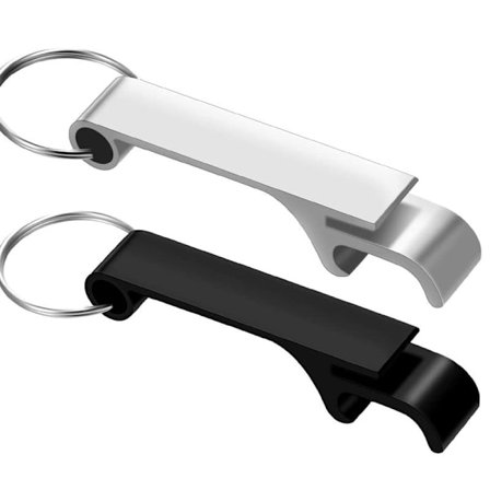 Nyckelringsflasköppnare, 2-pack flasköppnare