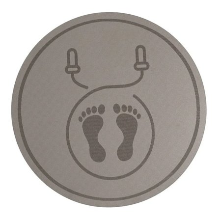 VR-matte - Supermyk stor matte for virtuell virkelighet, grå