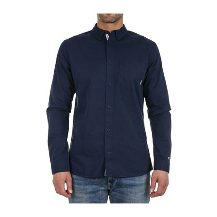 Tommy Jeans Solid Twill Shirt Blå, Herre