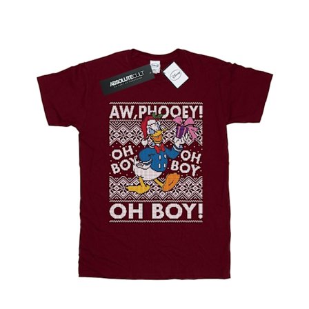 Disney Womens/Ladies Donald Duck Christmas Fair Isle Cotton Boy