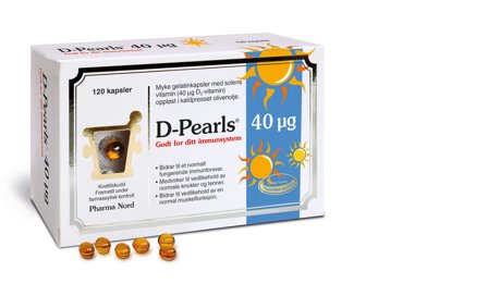 D-Pearls 40 mcg kapsler 120 stk