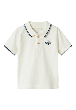 Name It NMMDAKAN SS POLO T-shirts & toppar Herr Vit 110