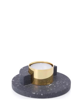 Ply Tealight Home Decoration Candlesticks & Tealight Holders Tealight Holders Svart Puik Design