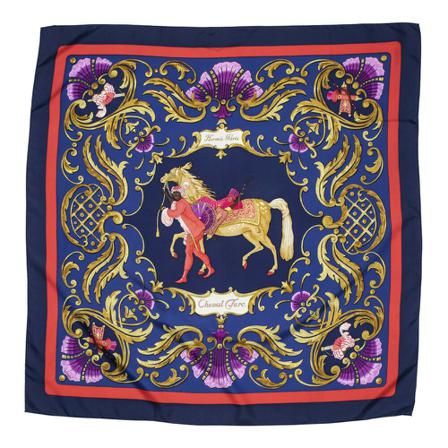Hermès Vintage, Pre -owned Scarf Blauw, Dames, Maat:ONE Size