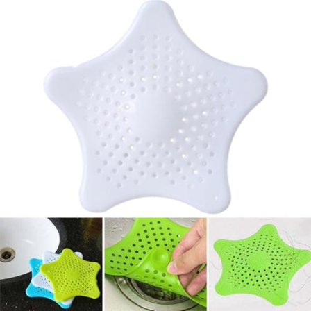 Avløpsbeskyttelse / filter i silikon for vask, badekar, dusj