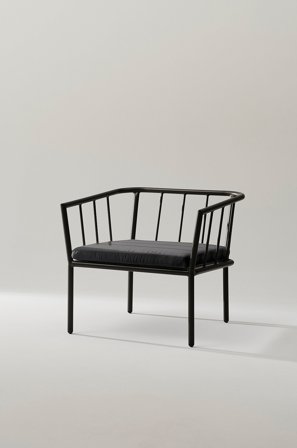 Jotex - Lenestol Black mdf / metall - MENTON - Kjøp Lenestoler hos Jotex