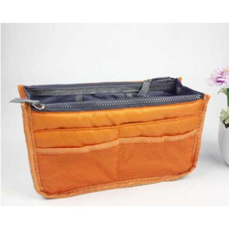 Vetoketjullinen naisten kosmetiikkalaukku, kannettava monilokeroinen järjestäjä