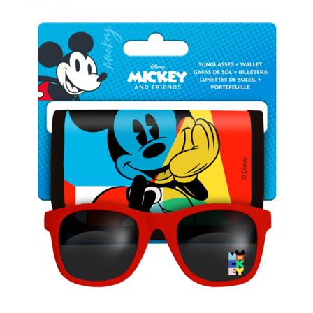 Ztr Plånbok & Solglasögon Disney Musse Mickey Svart & Röda