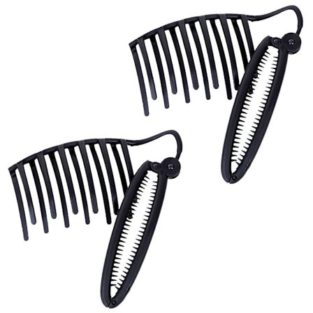 2st Quick French Twist Hårnål Kvinnor gör-det-själv-hårstyling Updo Bulle-kamklämmor