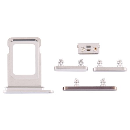 iPhone 12 Pro Sim Card Holder + Side buttons - White