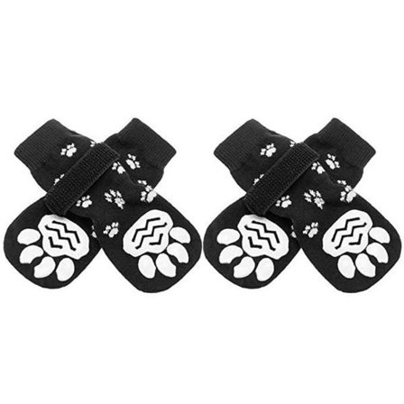 Anti Slip Hund Sokker Hund Grip Sokker med Remme Traktion Kontrol til Indendørs på Hårdttræ Gulv Slid Pet Paw Protector