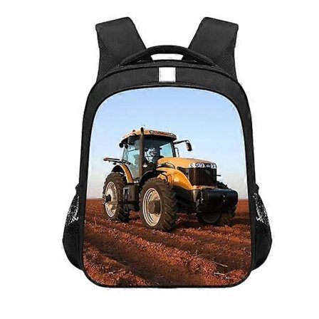 Leg med traktorprint rygsæk teenager drenge piger skoletasker tegneserie traktor skoletaske mode daypack rygsække rygsække