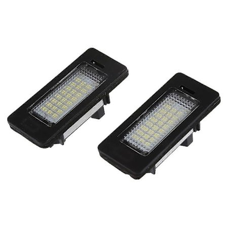 Par Fel Fria 24 3528 LED Registreringsskylt Lampa för E39 E60 E61 E90 5-serien