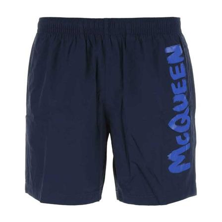 Alexander McQueen, Beachwear Blauw, Heren, Maat:L