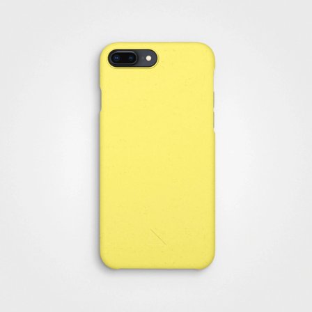No Plastic Mobile Case Yellow Neon, 100% Circular | agood company, iPhone 7 8 Plus