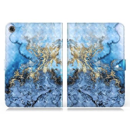 Lenovo Tab M8 mønstret flipomslag i læder - Marmorering