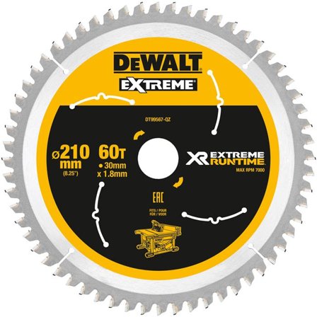 Dewalt DT99567 Savklinge 60T, Maskintilbehør & forbrugsvarer