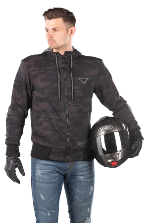 Sweat à Capuche Macna Nuclone Noir/Gris/Camouflage L