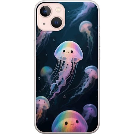 Kompatibelt Mobilskal till Apple Apple iPhone 13 mini Söt Regnbåge Manet Dröm Konst