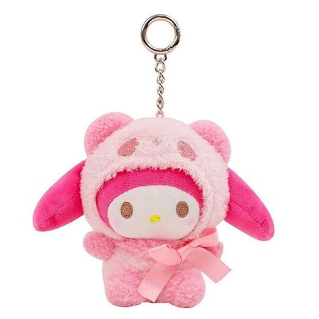 10 cm Kawaii Anime Panda Hverdags Tøj Hund Kort Plys Legetøj Gaver til Børn (pink)