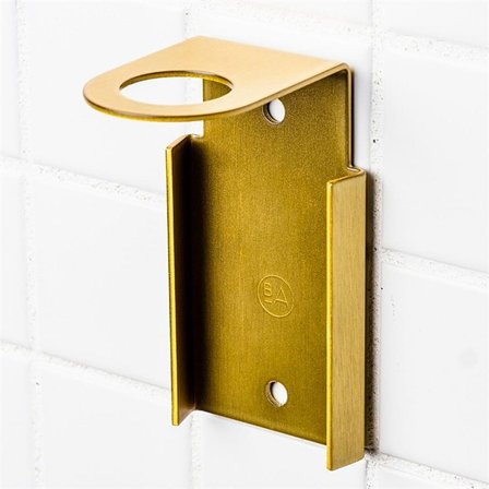 Badeanstalten Vægbeslag Sæbe og Håndsprit Messing, Tøj & Bolig, Badeværelsestilbehør, Flaskeophæng