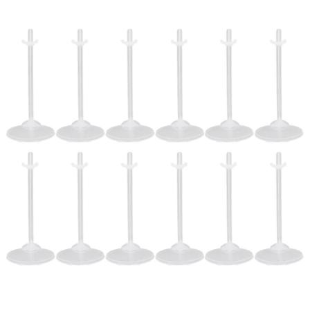 36 stk Praktiske Dukke Stativ Transparent Visningsstativ Plast Oppbevaringsbrakett 10X21CM 10X21CM