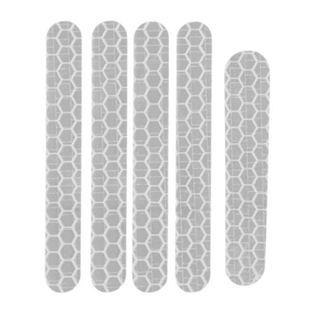 1 sæt til Ninebot ES1 ES2 ES3 ES4 reflekterende klistermærke strimmel - hvid