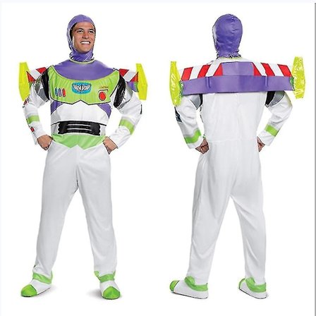 Toy Story Buzz Lightyear Cosplay Kostym, Cartoon Docka, Scenföreställning, Body, Vuxen Kostym, Full Kostym 170