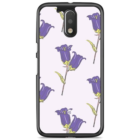 Bjornberry Skal Moto G4/G4 Plus - Vilda Lila Blommor