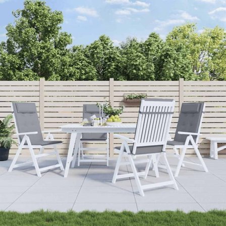 vidaXL Stolsdynor för stolar med hög rygg 6 st grå oxfordtyg