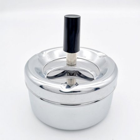Askkopp Liten Silver Utomhus Askkopp Krom Utomhus Askkopp Med